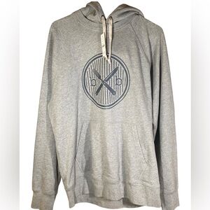 J. Crew Gray Hoodie with Logo Unisex Size Large